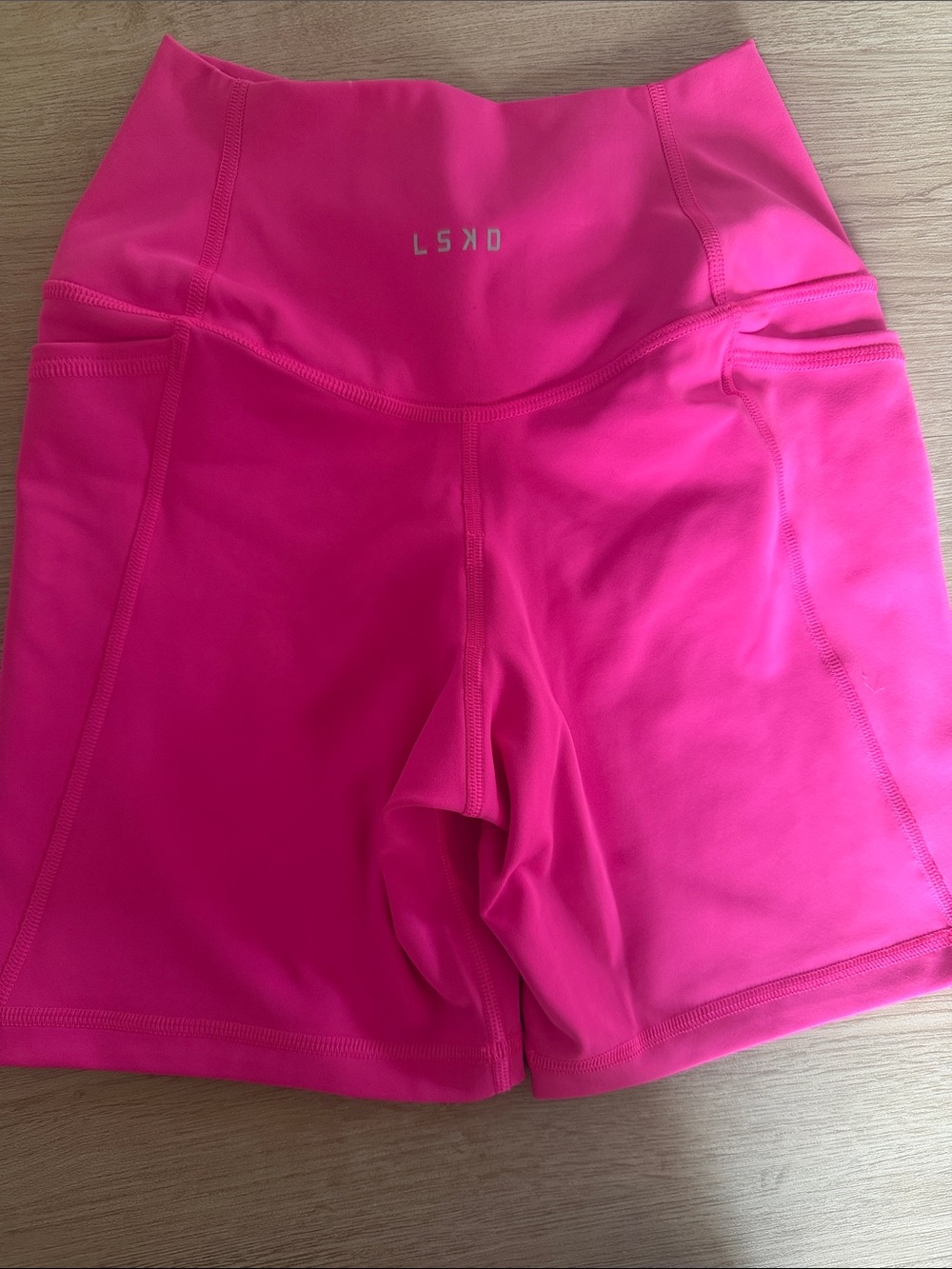 LSKD ultra high rise 6” fusion shorts with pockets